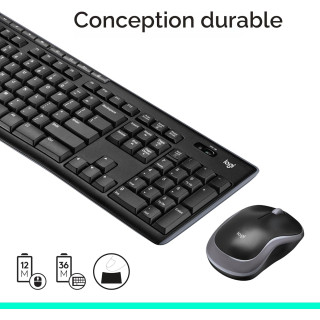 Logitech MK270 Ensemble de clavier et souris sans fil